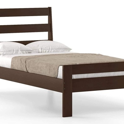 Sheesham Wood Single Size Bed Without Storage for Home Bedroom