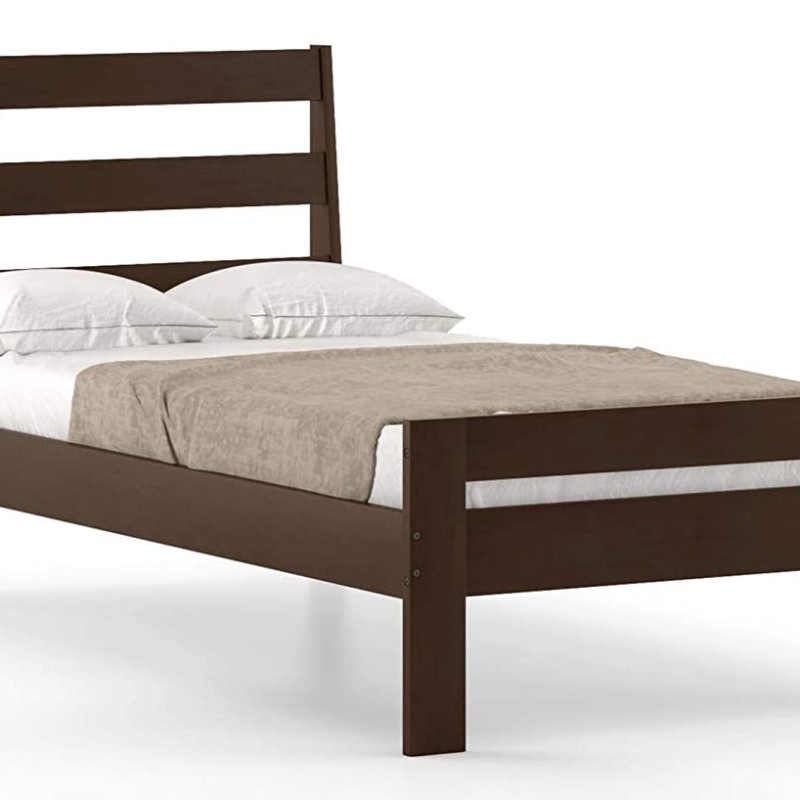 Sheesham Wood Single Size Bed Without Storage for Home Bedroom