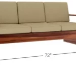 Furniture Sheesham Wood 5 Seater Wooden Sofa set