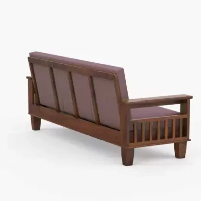 Furniture Solid Wood 5 Seater Wooden Sofa set for living Room