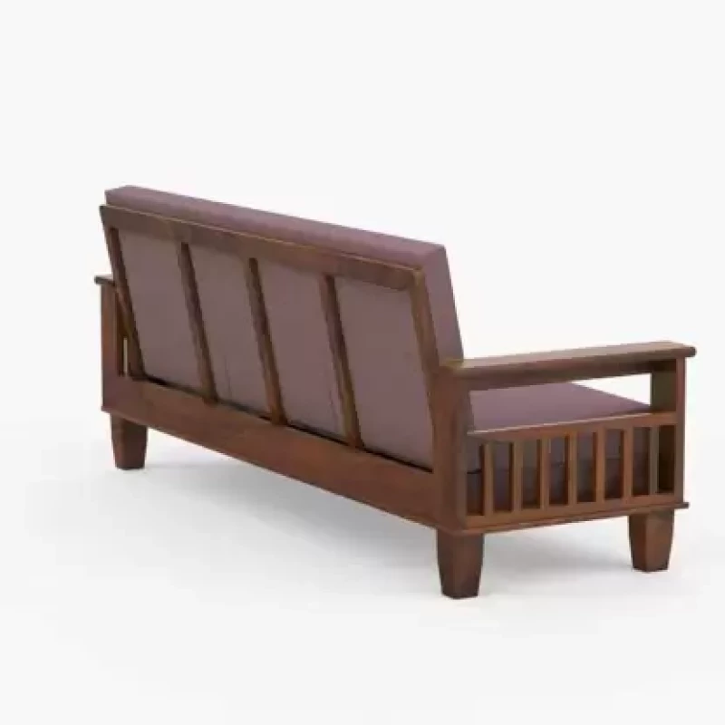 Furniture Solid Wood 5 Seater Wooden Sofa set for living Room