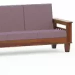 Furniture Solid Wood 5 Seater Wooden Sofa set for living Room